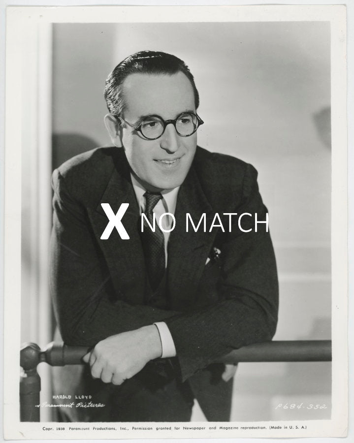 Harold Lloyd vintage photograph