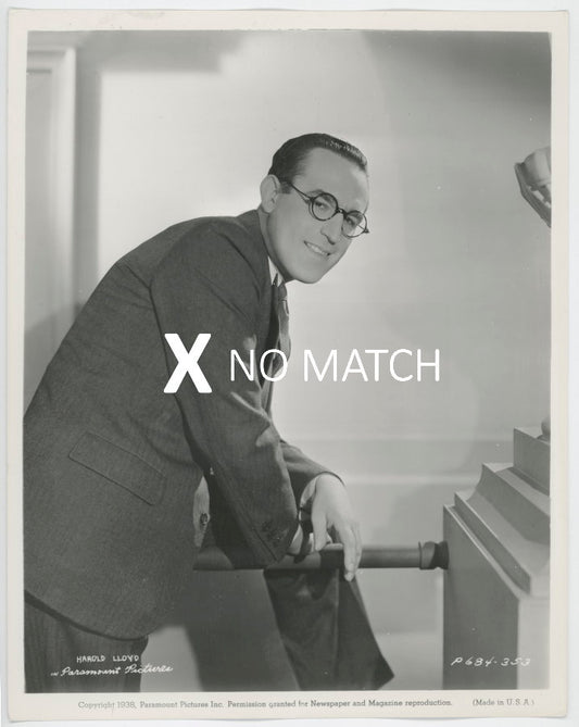 Harold Lloyd vintage photograph