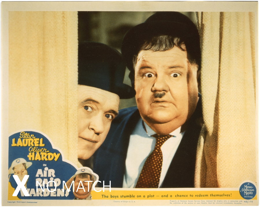 Laurel and Hardy collectible lobby card reproduction