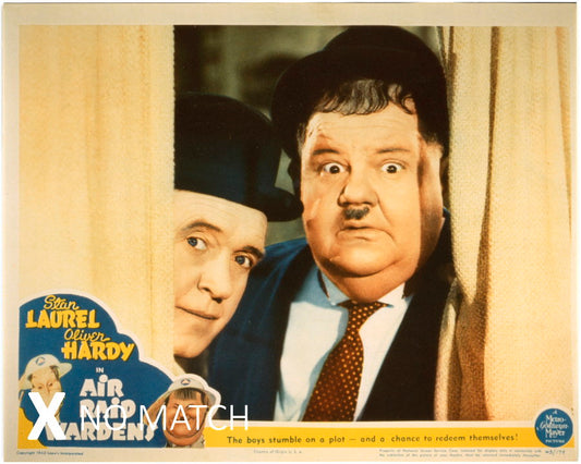 Laurel and Hardy collectible lobby card reproduction