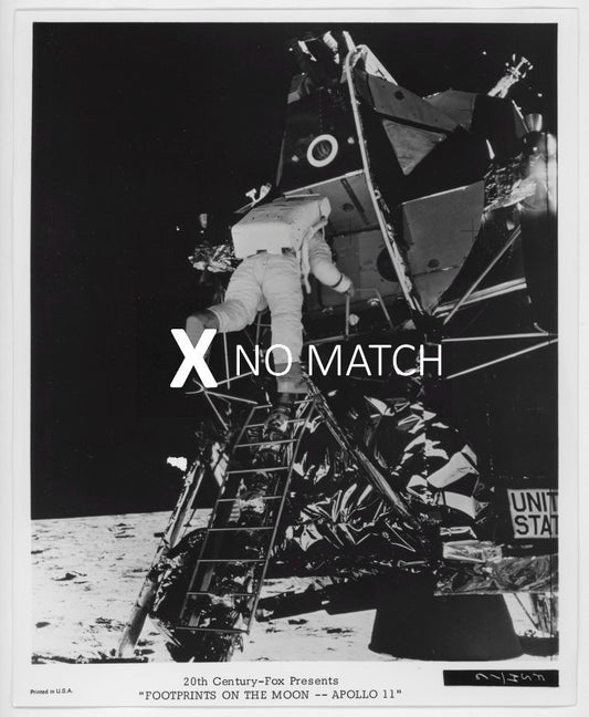 Moon landing collectible photograph