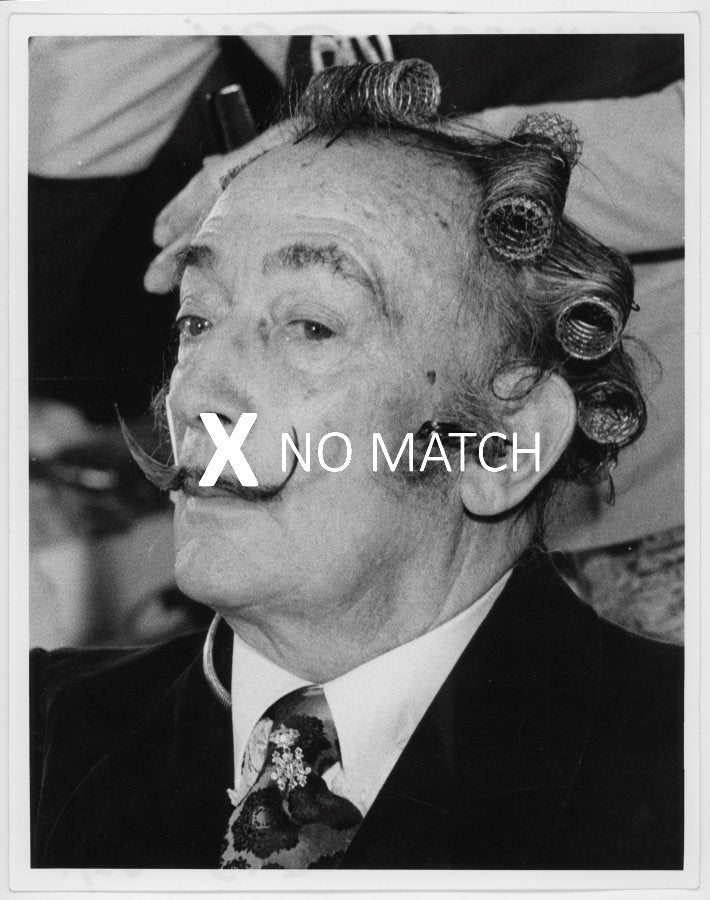 Salvador Dalí 1972 vintage photograph