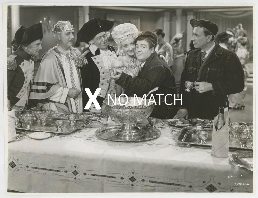 Abbott and Costello vintage film collectible photograph from 1944