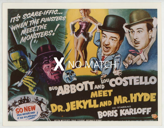 Abbott and Costello film collectible lobbycard reproduction